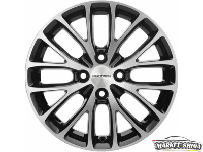 Khomen KHW1507 (Rapid/Fabia) 6 x 15 5*100 Et:38 Dia:57.1 Black matt