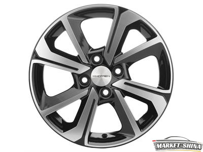 Khomen KHW1501 (XRay) 6 x 15 4*100 Et:37 Dia:60.1 Black-FP