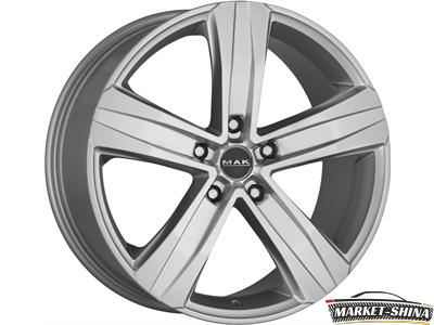 MAK Stone 5 3 6.5 x 15 5*160 Et:52 Dia:65.1 Silver
